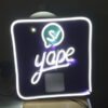 AVISO ACRILICO YAPE CON LUZ LED